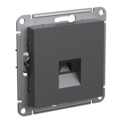ATN001483 Atlasdesign РОЗЕТКА компьютерная RJ45, кат. 5Е, механизм, БАЗАЛЬТ Schneider Electric