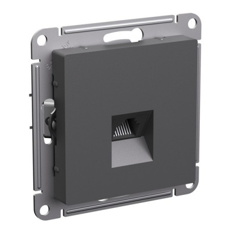 ATN001483 Atlasdesign РОЗЕТКА компьютерная RJ45, кат. 5Е, механизм, БАЗАЛЬТ Schneider Electric