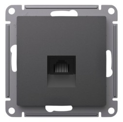 ATN001483 Atlasdesign РОЗЕТКА компьютерная RJ45, кат. 5Е, механизм, БАЗАЛЬТ Schneider Electric