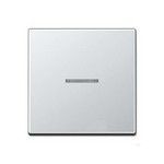 Клавиша Jung ECO Profi алюминий для выключателя с окошком для подсветки EP490KOAL