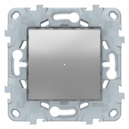 Светорегулятор LED Schneider Electric Unica Studio Алюминий Wiser нажимной, универсальный 7-200Вт NU551530