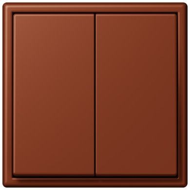 Клавиша Jung Les Couleurs® Le Corbusier terre sienne brulee 59 для двухклавишного выключателя LC9954320D
