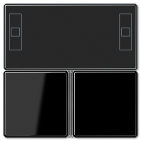 Набор кнопок Jung A серия черная RCD A4093TSASW