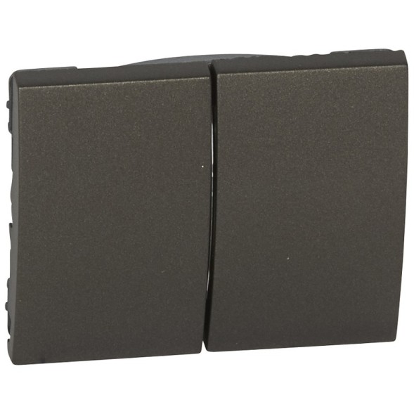 Лицевая панель Legrand Galea Life темная бронза для выключателя двухклавишного 771212