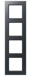 Рамка Jung A550 Антрацит 4 поста Jung A5584BFANM