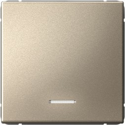 Одноклавишный выключатель с подсветкой (Шампань) Schneider Electric Systeme Art Gallery GAL000513