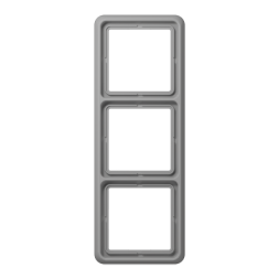 Рамка Jung CD Ударопрочная Серый 3 поста CD583WUGR