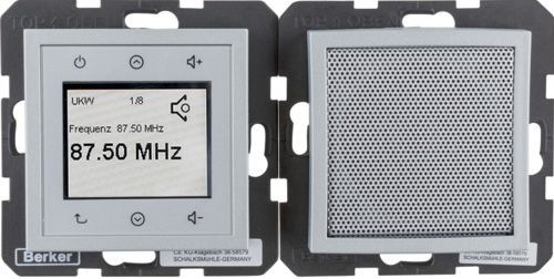 Радио сенсор. Berker B.7 алюминиевый 28801404