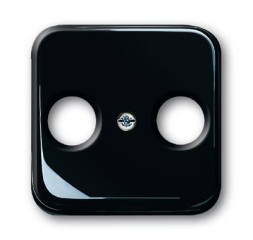 Плата центральная (накладка) ABB Reflex SI чёрный для TV-FM розетки 2CKA001724A1200 2531-215