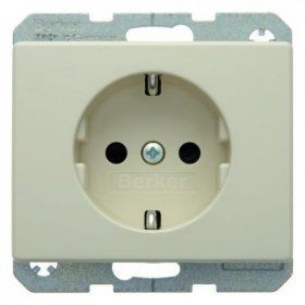 Штепсельная розетка Berker Arsys белый с блеском SCHUKO 47350002