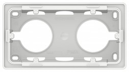 Коробка Schneider Electric Unica New БЕЛЫЙ для открытой установки, 2-постовая NU800418