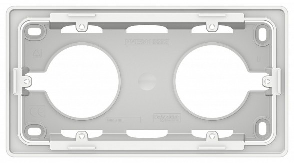 Коробка Schneider Electric Unica New БЕЛЫЙ для открытой установки, 2-постовая NU800418