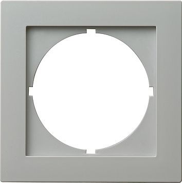 Накладка Gira S-color Серый с вырезом для приборов с панелью 50*50 мм DIN 49 081 028142