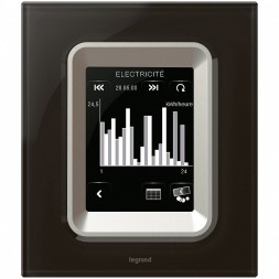 Рамка Legrand Celiane Стекло Черное 1 пост 069306