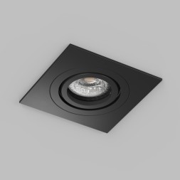 DK2111-BK Встраиваемый влагозащищённый светильник HYDRO, IP44, до 15 Вт LED, GU10, алюминий, чёрный