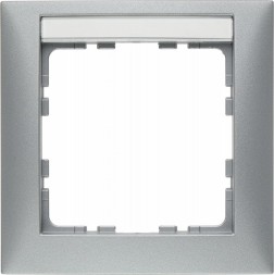 Рамка Berker S.1 Алюминий с блеском с полем для надписей 1 пост 10119959