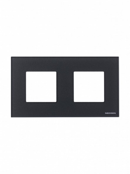 Рамка ABB Zenit Графит 2 поста 2CLA227200N3801 N2272 CF