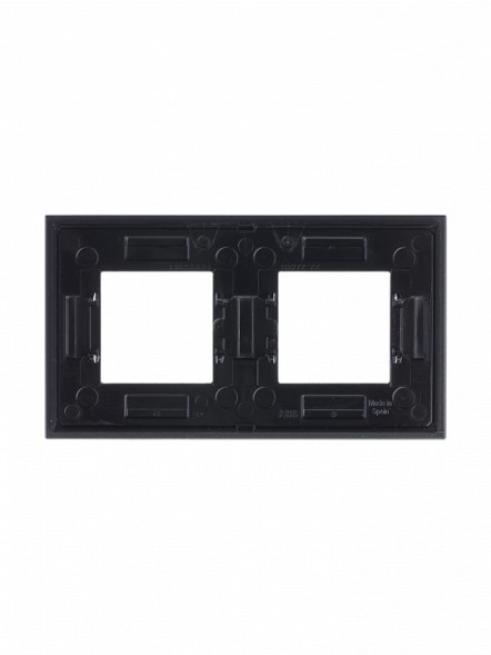 Рамка ABB Zenit Графит 2 поста 2CLA227200N3801 N2272 CF