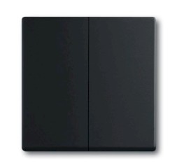 Клавиша для механизма ABB Busch-Komfortschalter чёрный бархат 2-клавишных выключателей/переключателей/кнопок 1751-0-3038