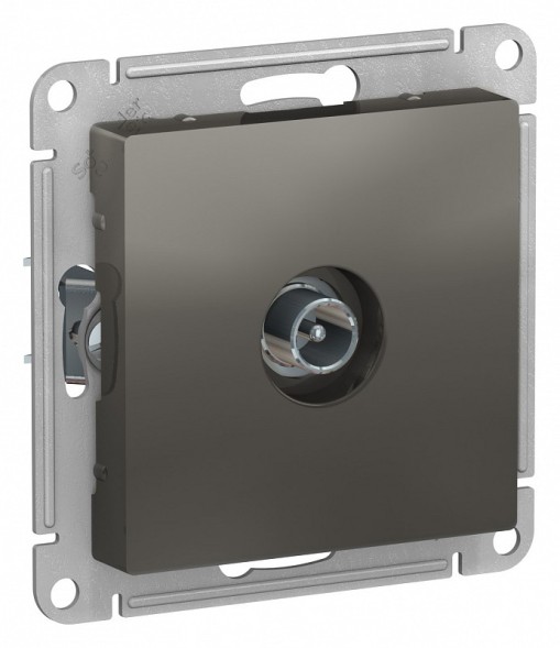 TV Розетка Schneider Electric Atlasdesign Сталь оконечная 1DB, механизм ATN000991