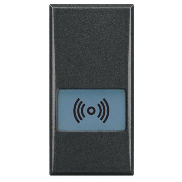 Клавиши Bticino Axolute Антрацит с подсвечиваемыми символами для выключатель в дизайне AXIAL - 1 модуль, сигнализация HS4921LL