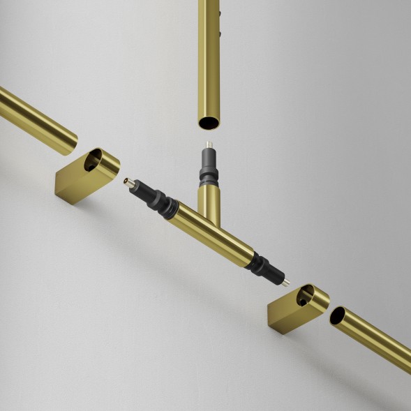 Комплектующие для систем освещения с токоведущими элементами Technical CA007TC-BS