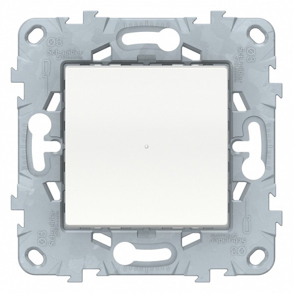 Светорегулятор LED Schneider Electric Unica Studio Белый Wiser нажимной, универсальный 7-200Вт NU551518