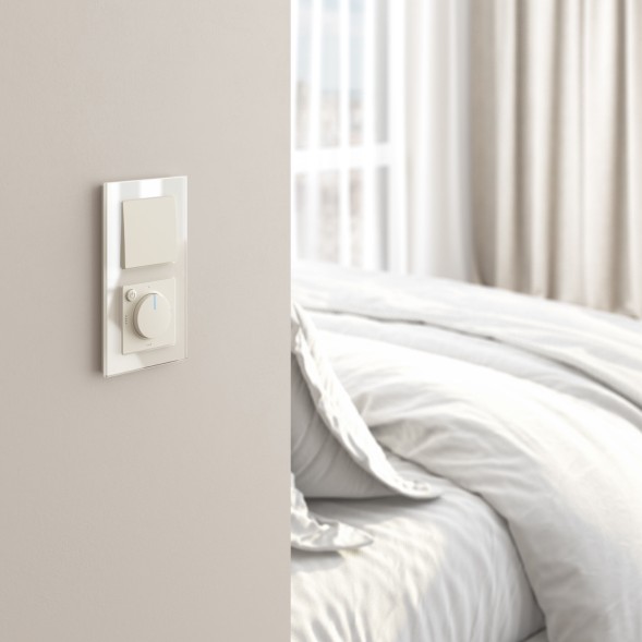 Терморегулятор электромеханический для теплого пола (айвори матовый) Werkel W1151162