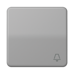 Клавиша Jung CD серия серая 1-я с символом &quot;ЗВОНОК&quot; CD590KGR