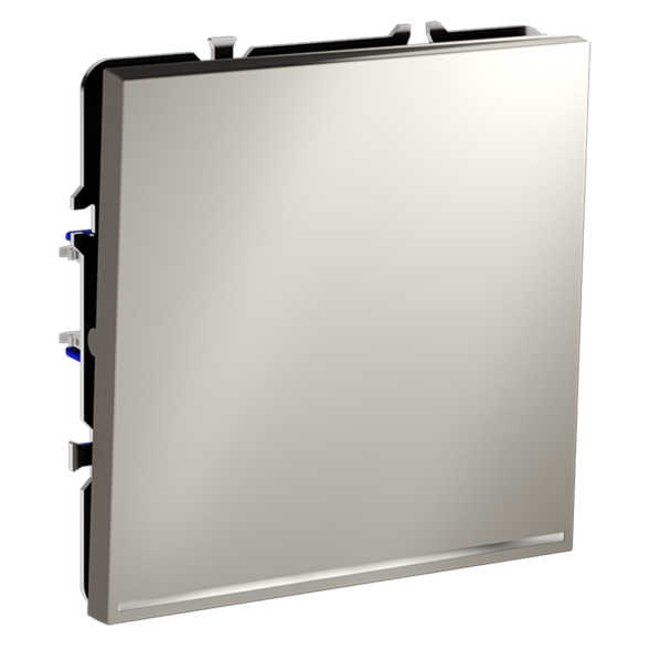 Проходной переключатель встраиваемый VOLTUM S70 одноклавишный с подсветкой 10А, (кашемир)