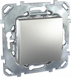 Одноклавишный перекрестный переключатель Schneider Electric Unica Class Top алюминий (сх.7) MGU5.205.30ZD