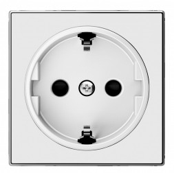 Накладка ABB Sky Стекло белое для розеток 2Р+Е SCHUKO 2CLA858800A2101 8588 CB