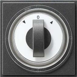 Накладка Gira TX44 Антрацит с ручкой для жалюзи 066667