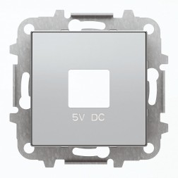 Накладка ABB Sky серебряный для зарядного устройства USB механизмов 8185 2CLA858500A1301 8585 PL