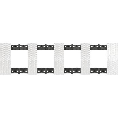 Рамка Bticino Living Now PIXEL 2+2+2+2-модульная KA4802M4MW