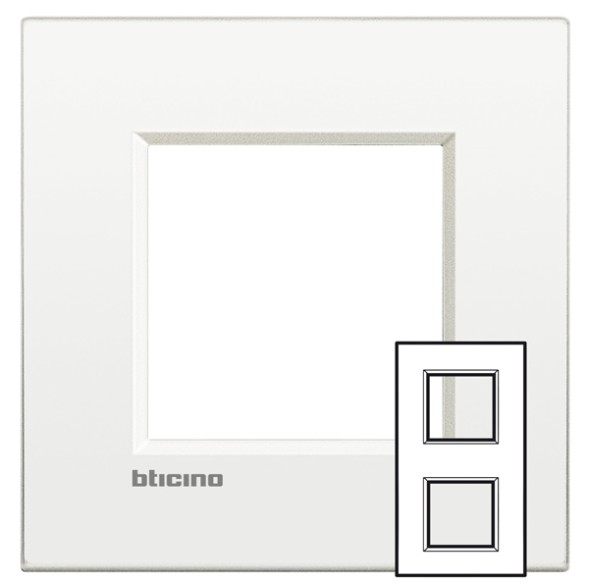 Рамка Bticino LivingLight Air Белый 2+2 модуля LNE4802M2BN