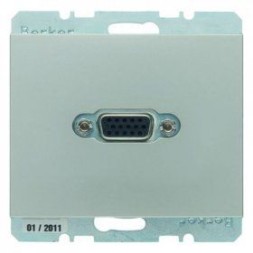 Розетка VGA Berker K.5 лакированный алюминий 3315407004