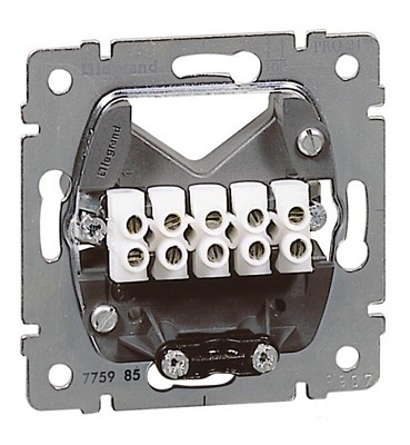 Вывод кабеля Legrand Galea Life 5 зажимов для кабелей 5x2,5 мм? 775985