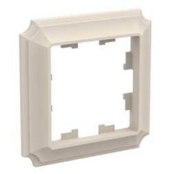 ATN100201 1-постовая РАМКА, БЕЖЕВЫЙ, AtlasDesign Antique Schneider Electric