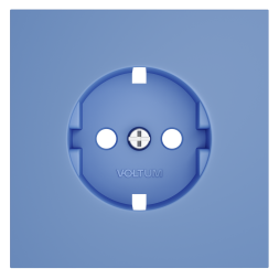 Накладка для розетки с заземлением, S70 (деним)