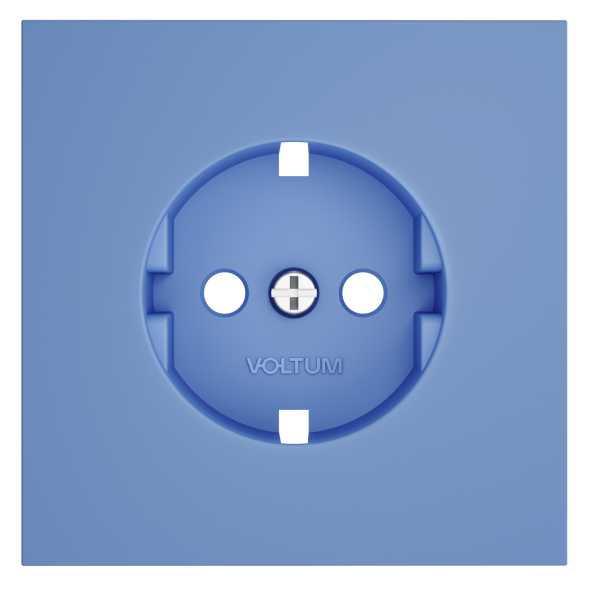 Накладка для розетки с заземлением, S70 (деним)