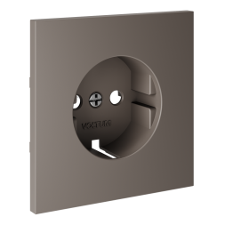 Накладка для розетки с заземлением, S70 (капучино)