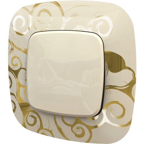 Рамка Legrand Valena Allure Нарцисс золото 1 пост 754351