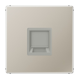 Крышка Jung LS серия Нержавеющая сталь для модульных гнёзд UMA-CAT6A ES1969-1WE