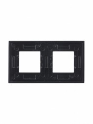 Рамка ABB Zenit Кофейное стекло 2 поста 2CLA227200N3701 N2272 CC