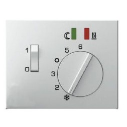 Центральная панель Berker R.1 Berker K.1 полярная белизна с блеском с регулирующей кнопкой клавишей и линзами 16727109