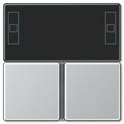 Набор накладок Jung A серия Алюминий для защелкивания на регулятор-дисплей &quot;компакт&quot; A4093TSAAL