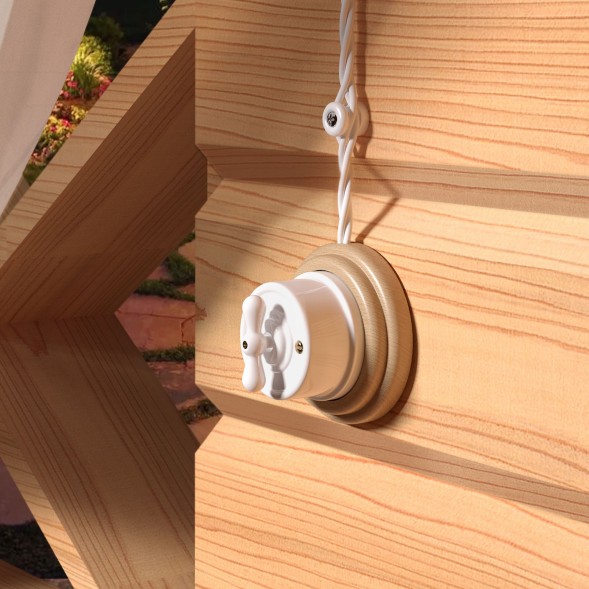 Ретро кабель витой 3х1,5 белый 20 м (под заказ) Werkel W6453201