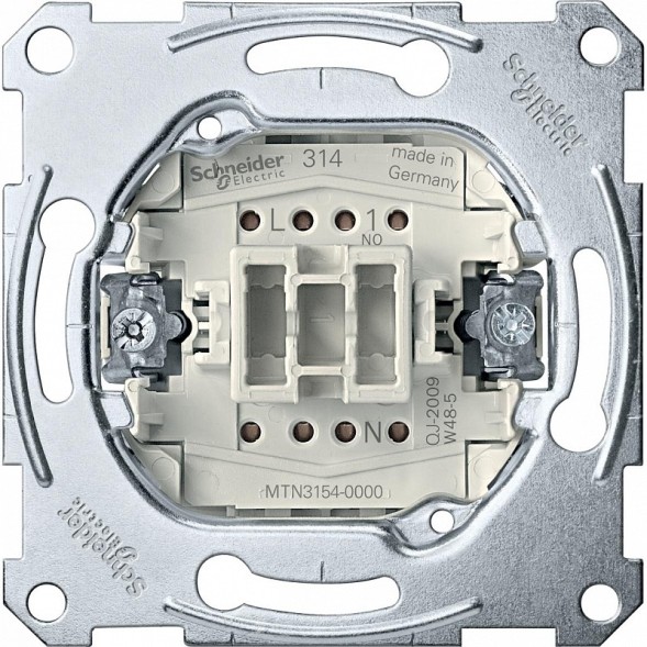 Механизм Merten M-серия 1-полюсной кнопки Выключателя, 10а MTN3154-0000