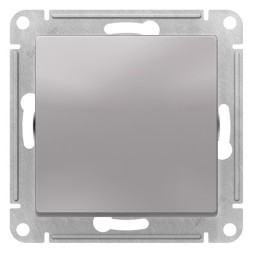 1-клавишный ВЫКЛЮЧАТЕЛЬ КНОПОЧНЫЙ, механизм, быстрозажим. клем., АЛЮМИНИЙ Schneider Electric Art Gallery GAL000315S